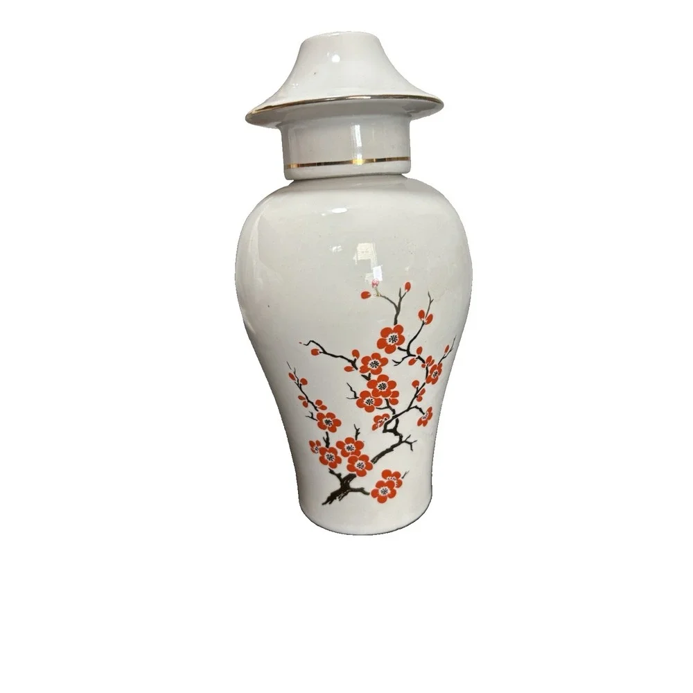 Vintage Avon Imperial Garden Ceramic Vase Bath Crystals Collectible Floral Decor